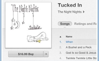 The Night Nights Tucked In. An album of lullabies for your little ones from a Christian mother and beautiful artist